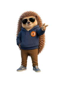 Newsletter zur coolen Cartoon-Igel-Figur.